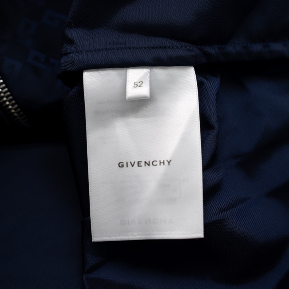 size 52 Givenchy Overshirt Monogram Dark Blue Zipped - Picture 8 of 9
